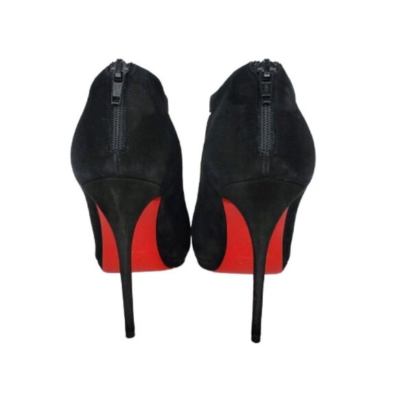 Christian Louboutin Disorder 120 Suede Heeled Booties Boots - Picture 5 of 8